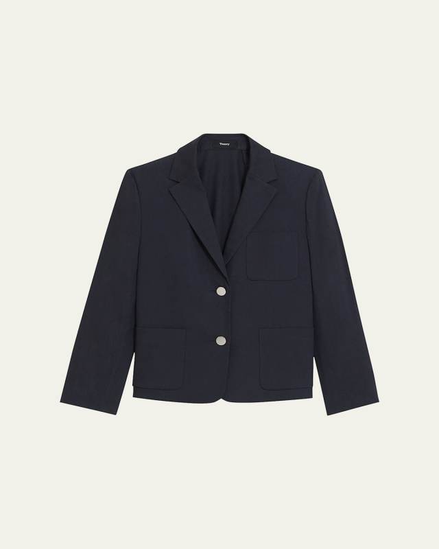 Shrunken Patch Pocket Jacket