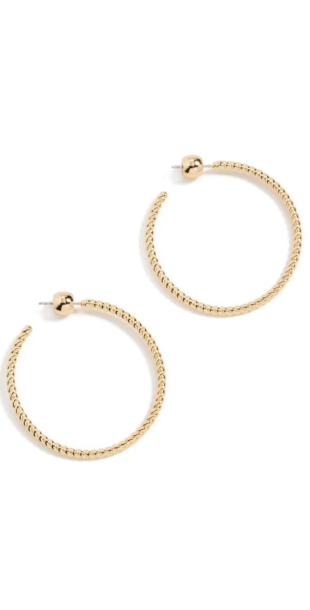 Gorjana Crew Large Hoops Gold Plated