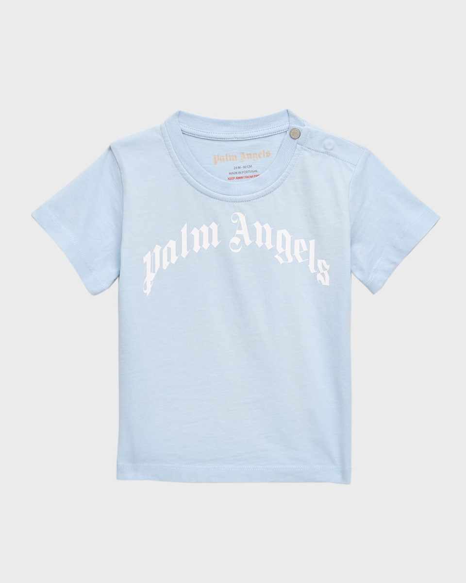 Boy's Curved Logo T-Shirt, Size 3M-24