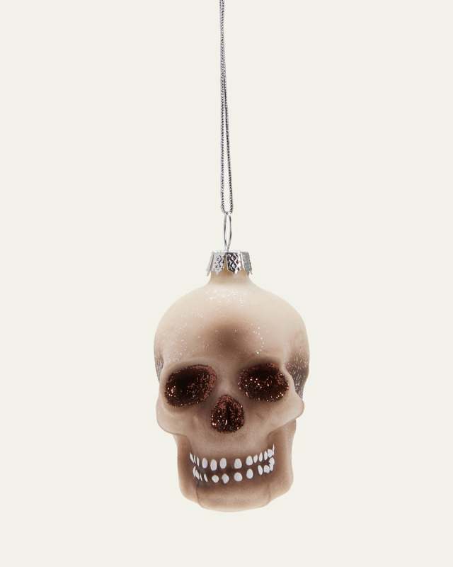Skull Glass Ornament