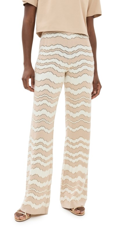 Missoni Knit Trousers Creamy Tones