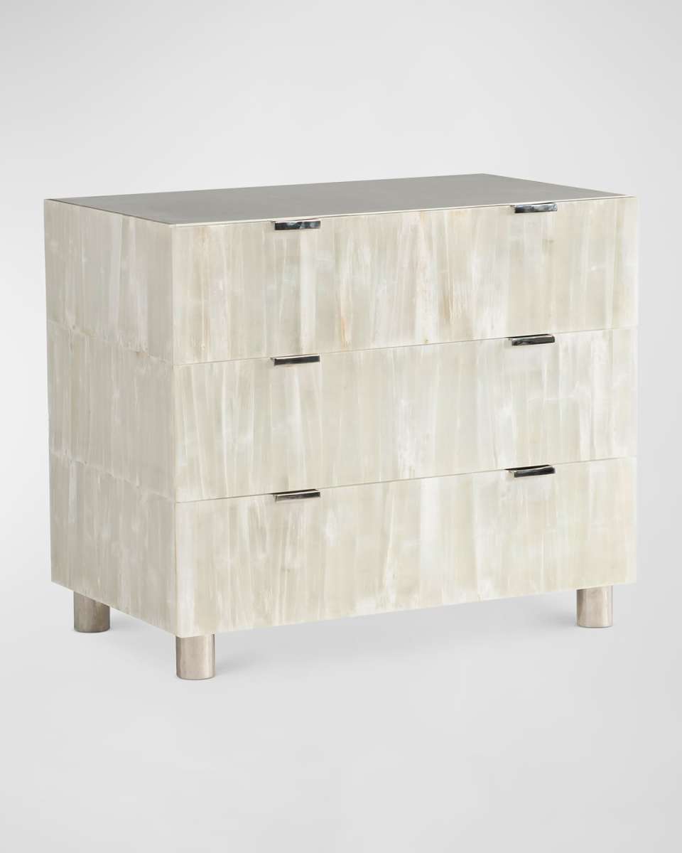 Salka Selenite 3-Drawer Nightstand