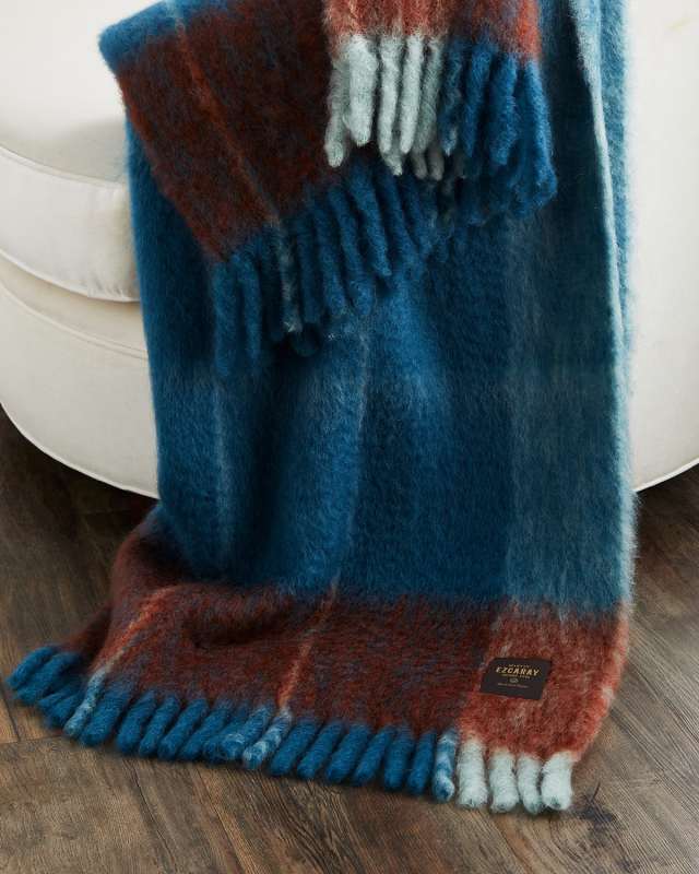 Twist Frame Collection Mohair-Blend Throw Blanket