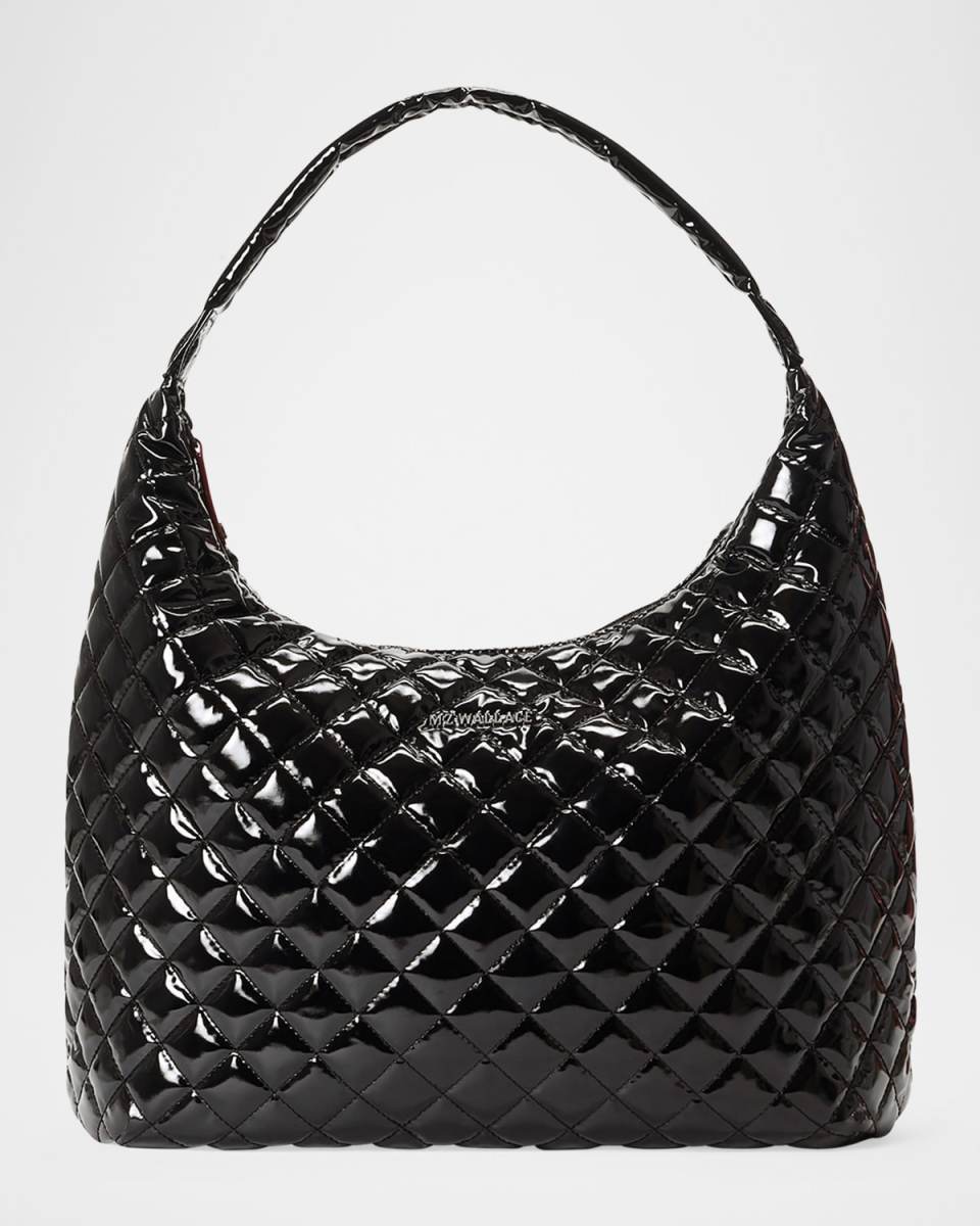 Metro Deluxe Large Patent Shoulder Bag