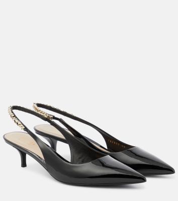 Gucci Signoria leather slingback pumps