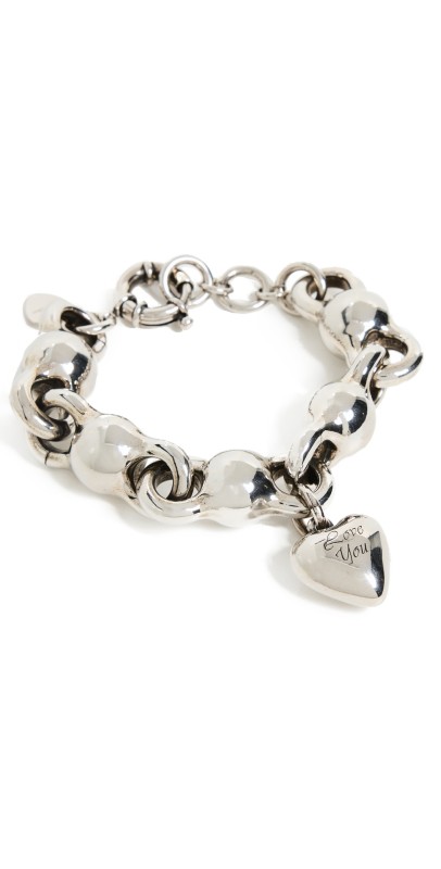 Acne Studios Charm Bracelet Antique Silver