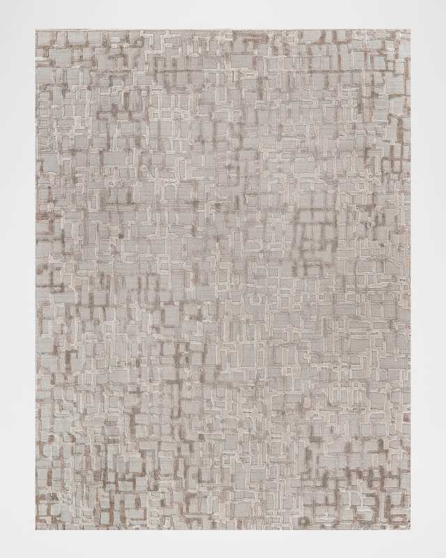 Vista Hand-Loomed Beige Rug, 6' x 9'