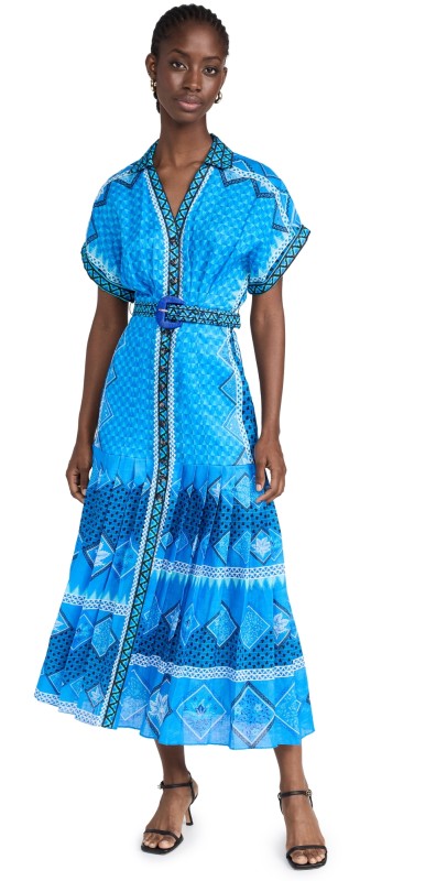 SALONI Riya B Dress Peri Verdant Plmt