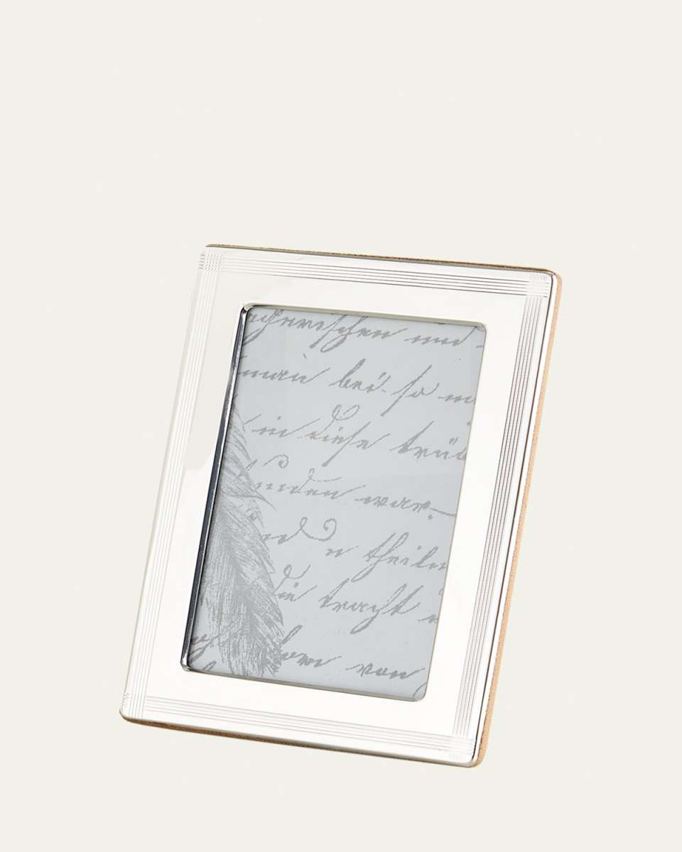 Cross Hatch Stripe 4" x 6" Picture Frame