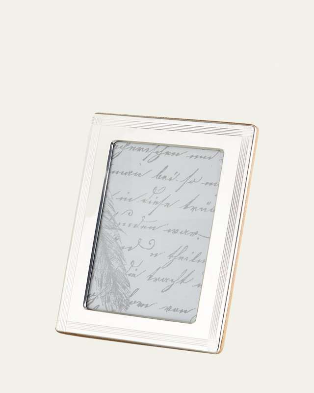 Cross Hatch Stripe 4" x 6" Picture Frame