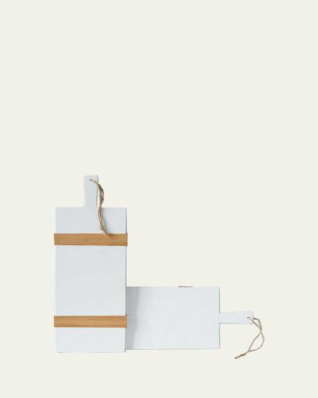 White Rectangle Mod Small Charcuterie Board, 22"