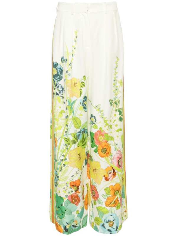 Constance floral wide trousers