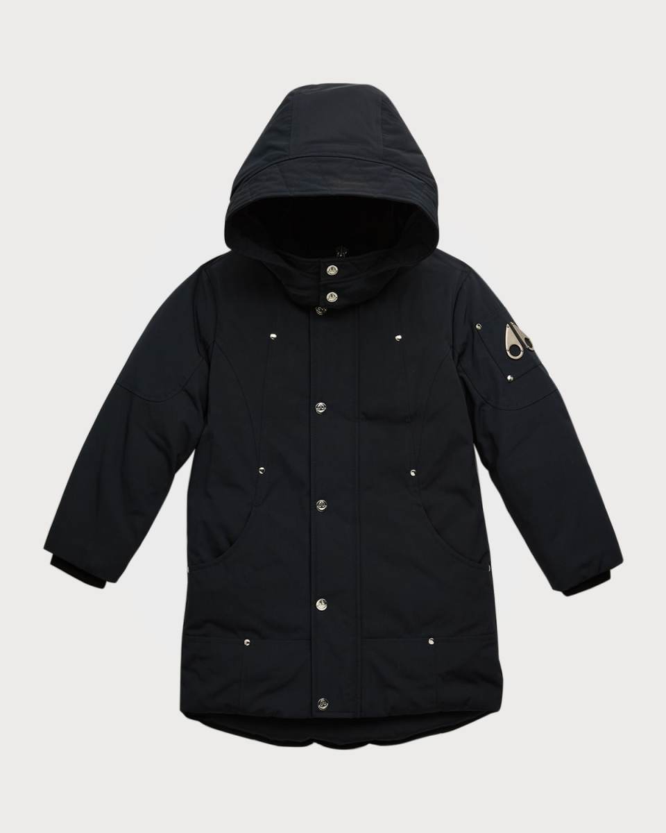Kids Water-Repellant Parka Jacket w/ Detachable Hood
