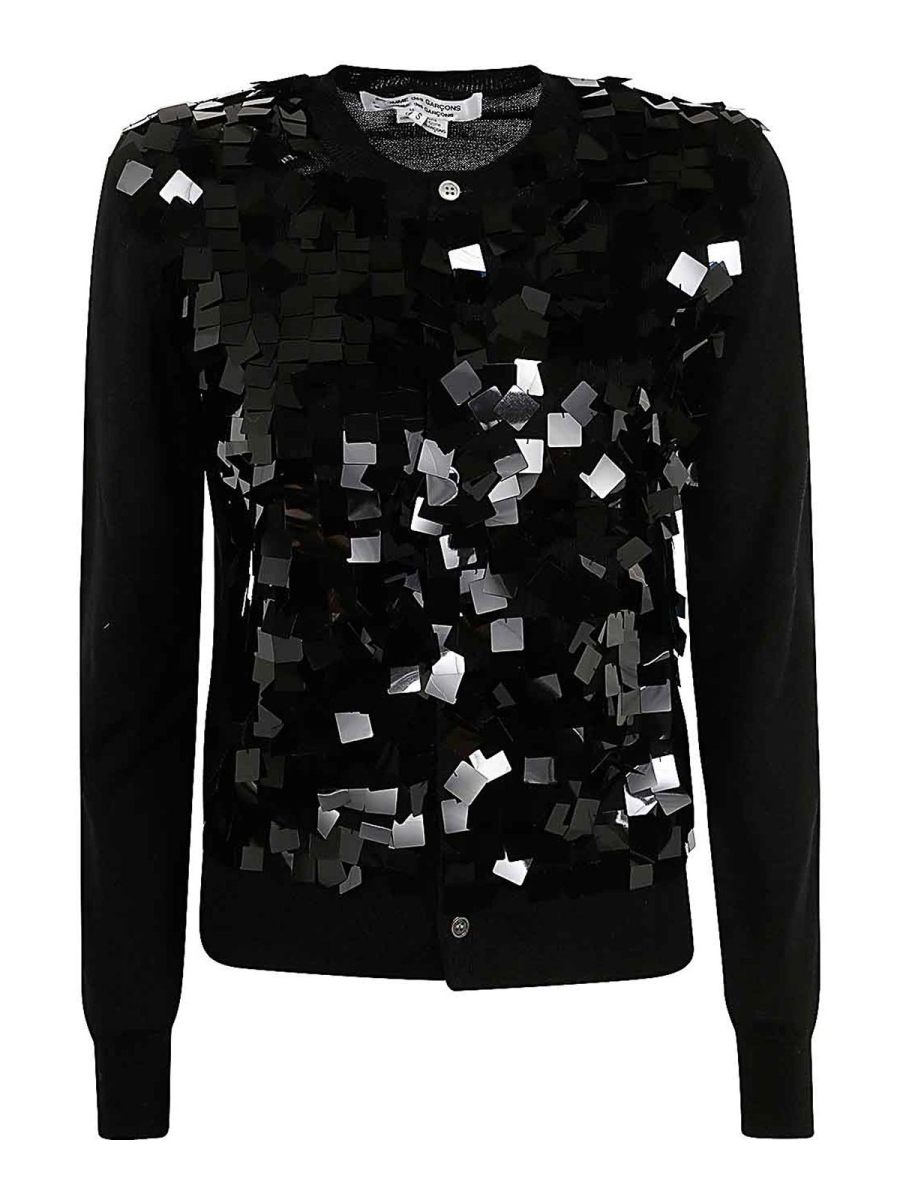 Comme Des Garcons Pull Col Rond - Noir
