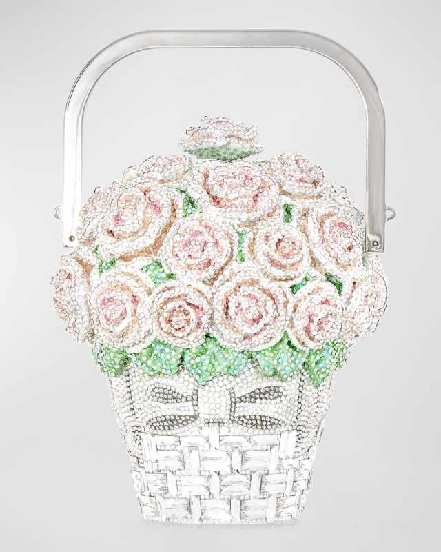 Basket of Roses Blush Bouquet Top-Handle Bag