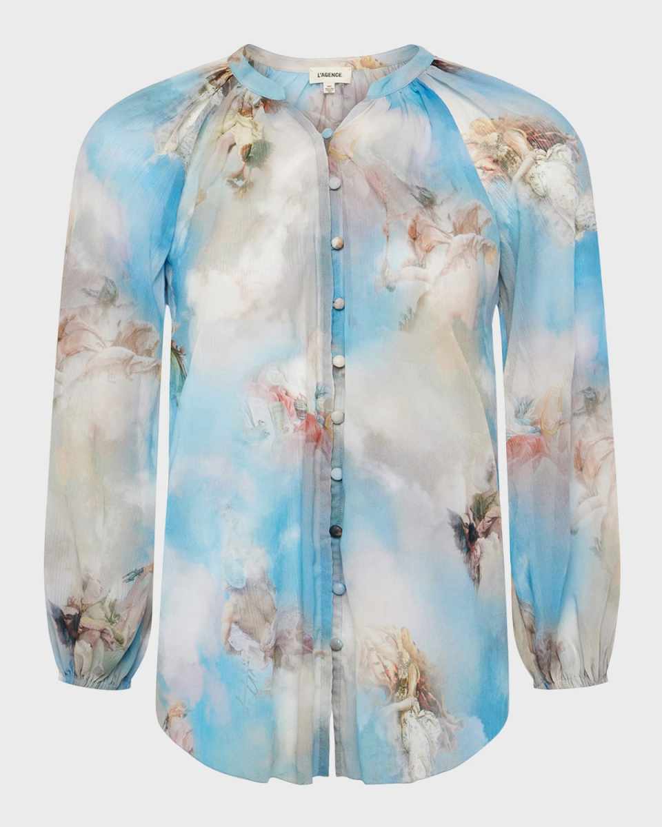 Teagan Renaissance Dolman-Sleeve Blouse