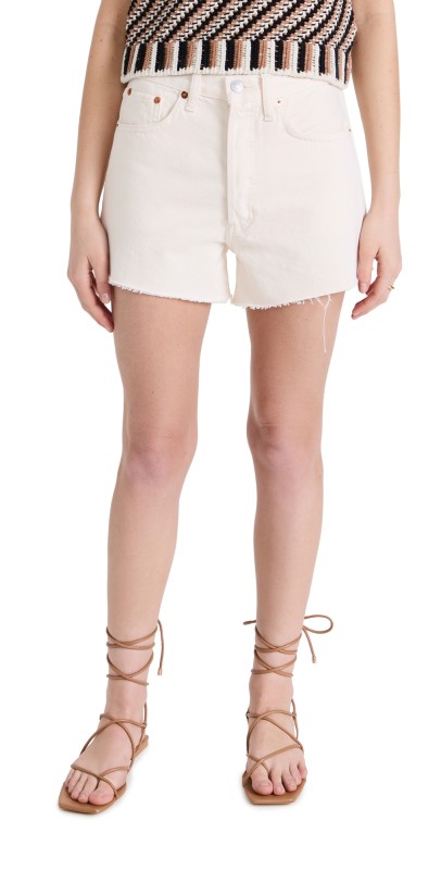 RE/DONE 90s Low Slung Shorts Vintagewhite