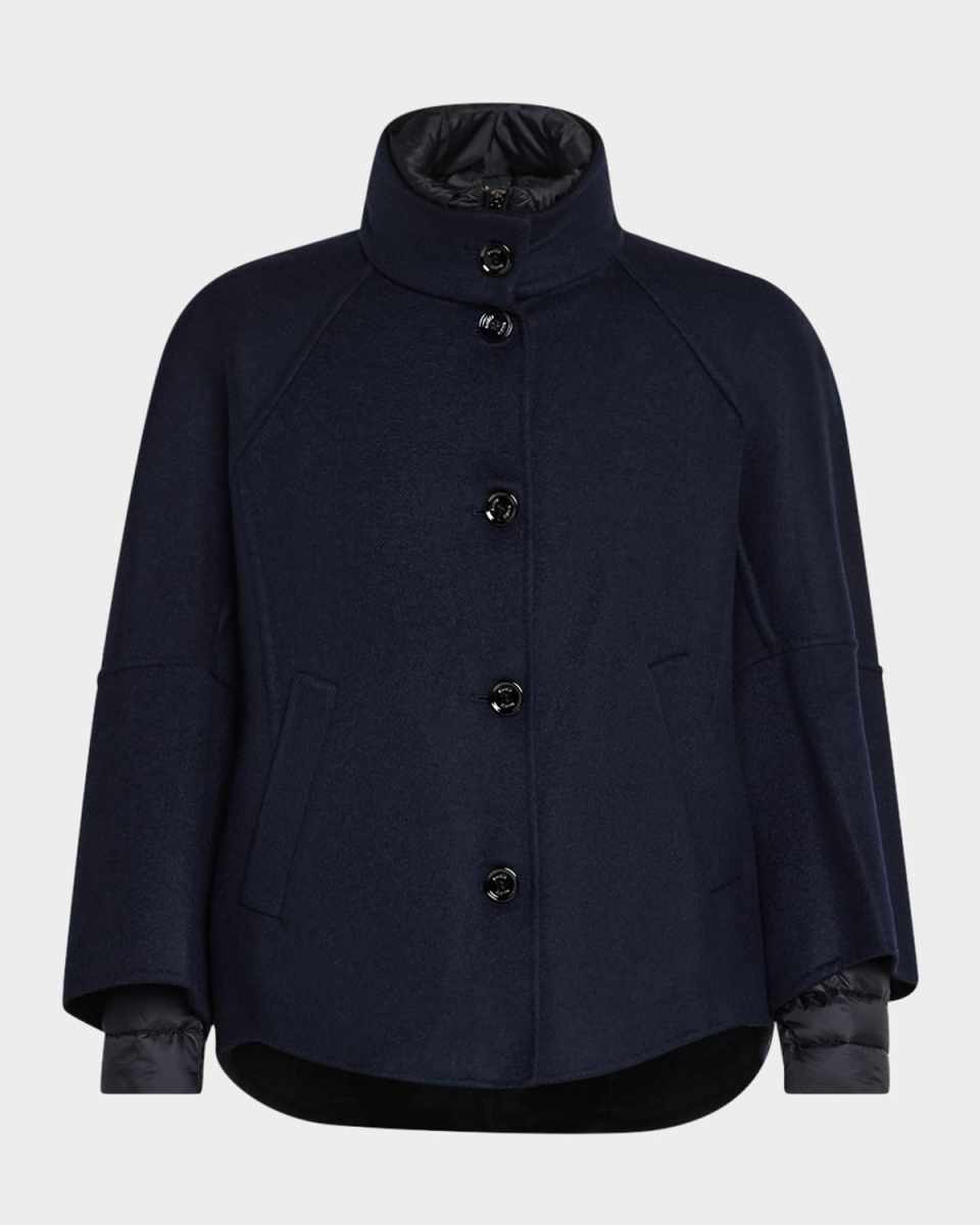 Lenie Cashmere Jacket with Detachable Puffer