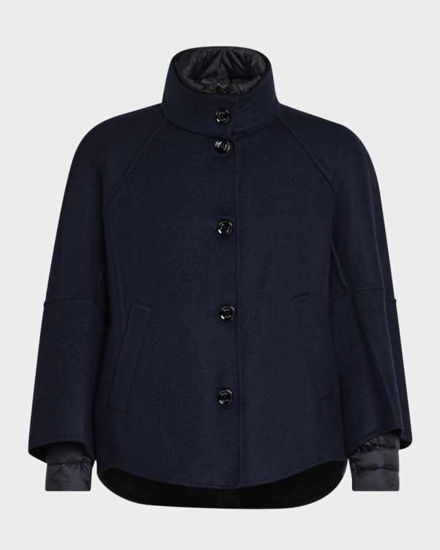 Lenie Cashmere Jacket with Detachable Puffer