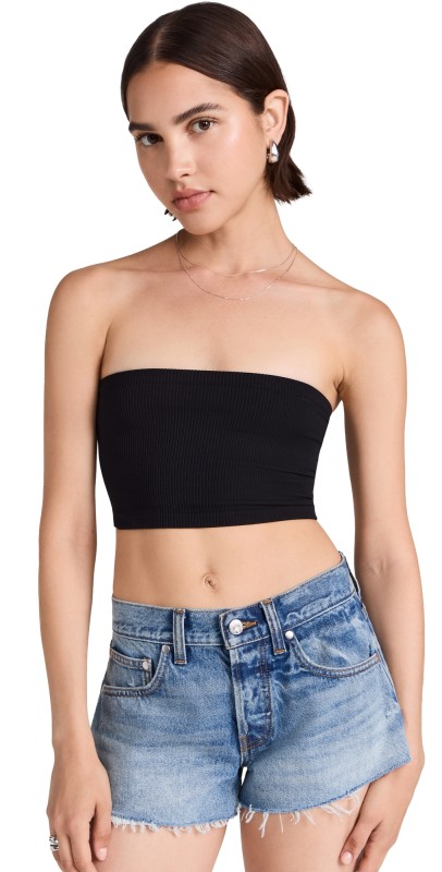Free People Amelia Bandeau Black