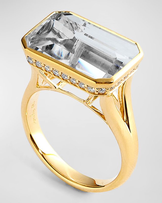 18K Yellow Gold Geometrix Ring, Size