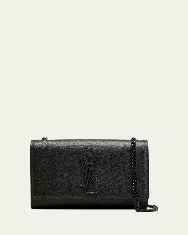 Kate Small YSL Crossbody Bag in Grained Leather