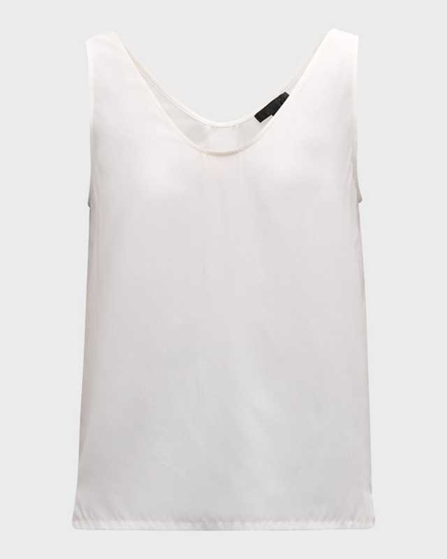 V-Neck Silk Charmeuse Cami