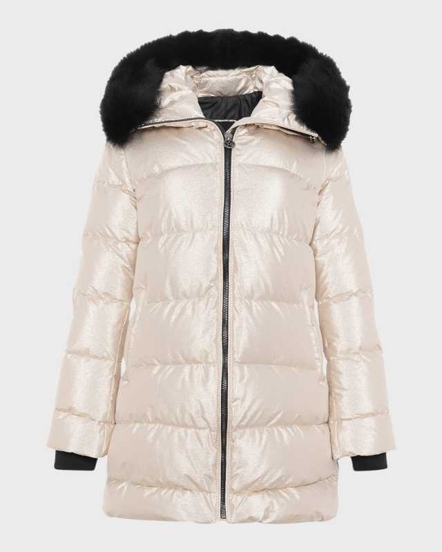 Apres-Ski Jacket With Detachable Toscana Lamb Shearling Hood Tri