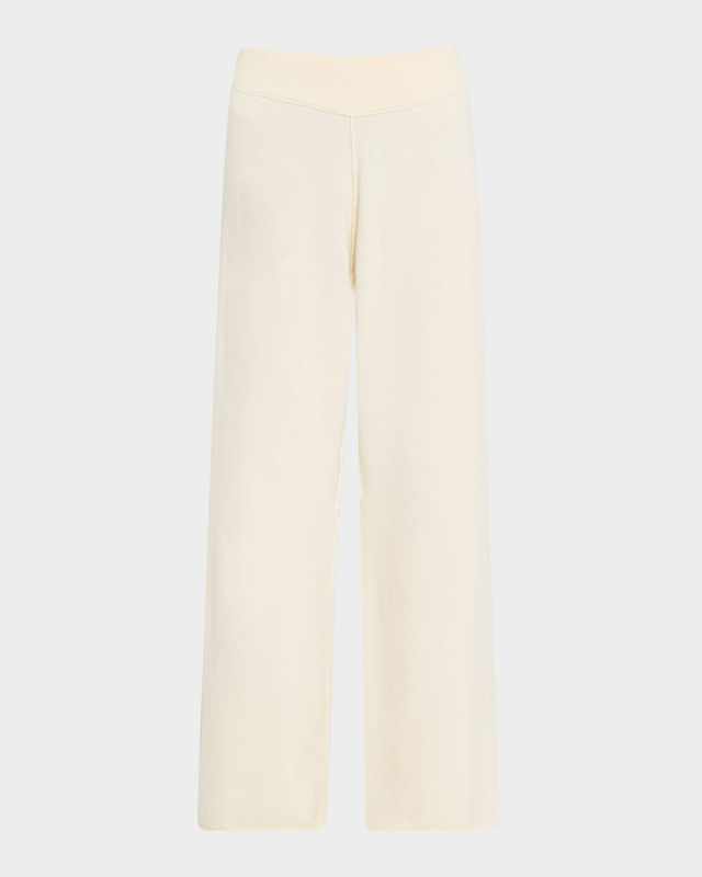 Rhea Wide-Leg Cashmere Pants