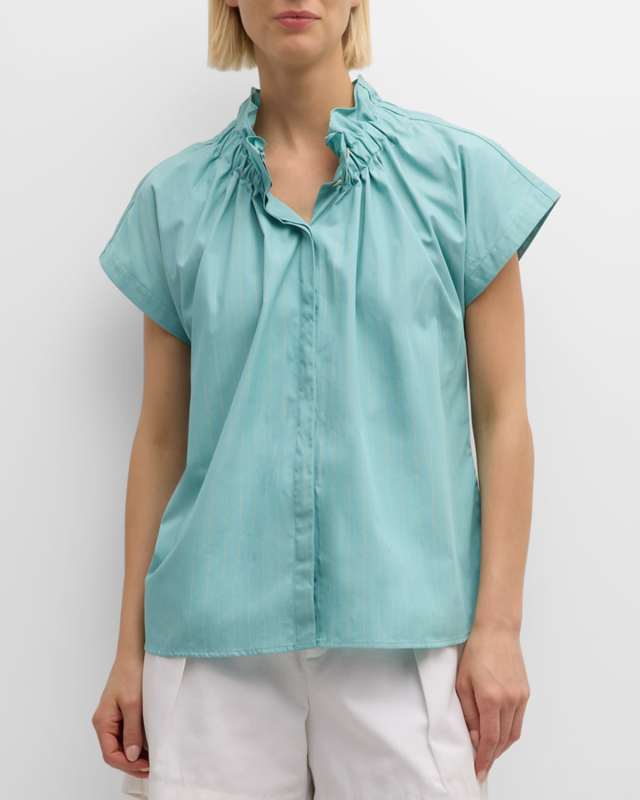 Jenny Striped Ruffle Top