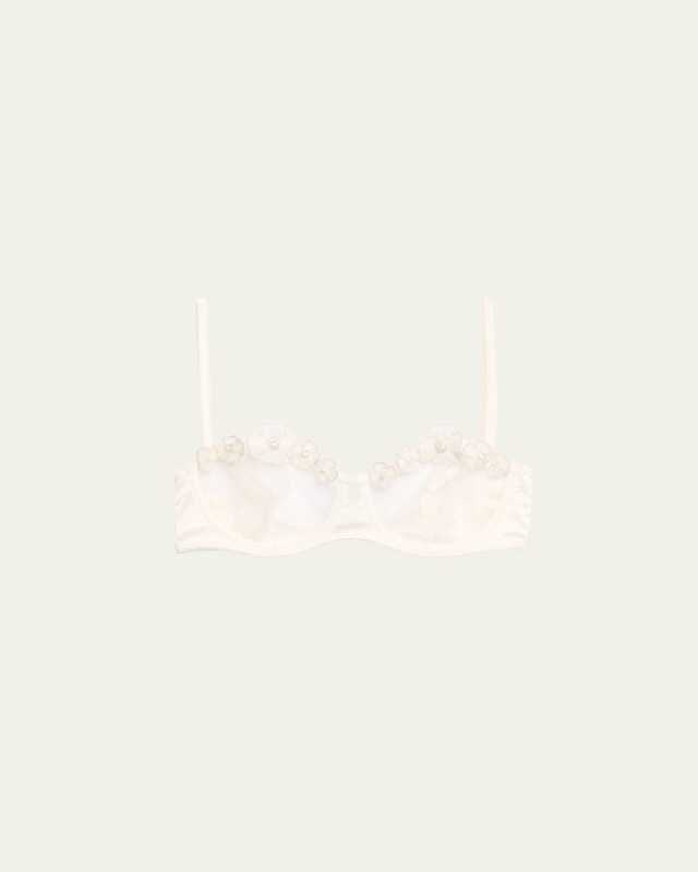 Chou Chou Floral Applique Balconette Bra