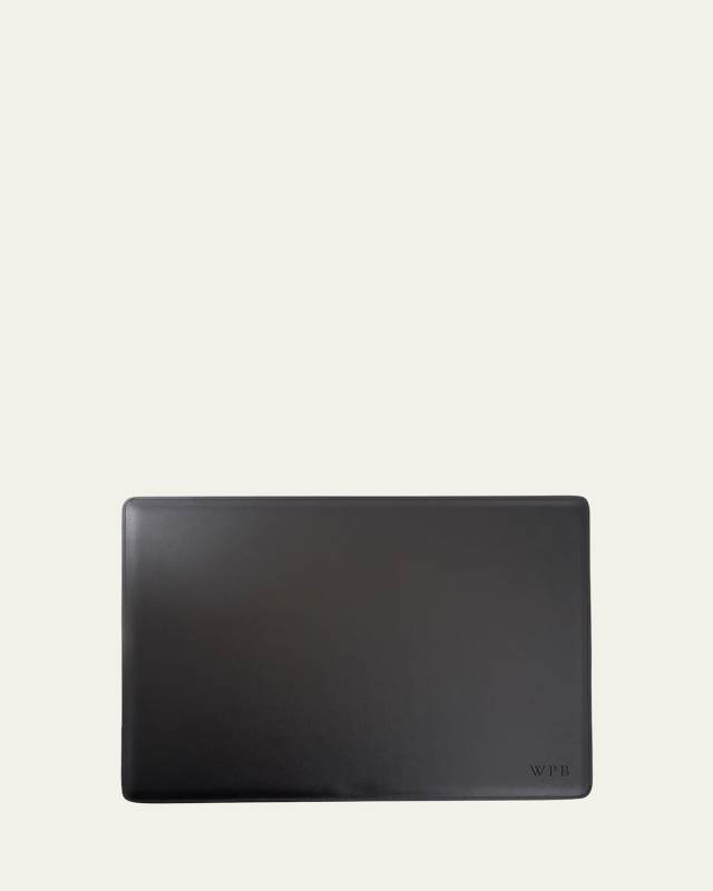 Personalized Leather Desk Pad, 22" x 16"