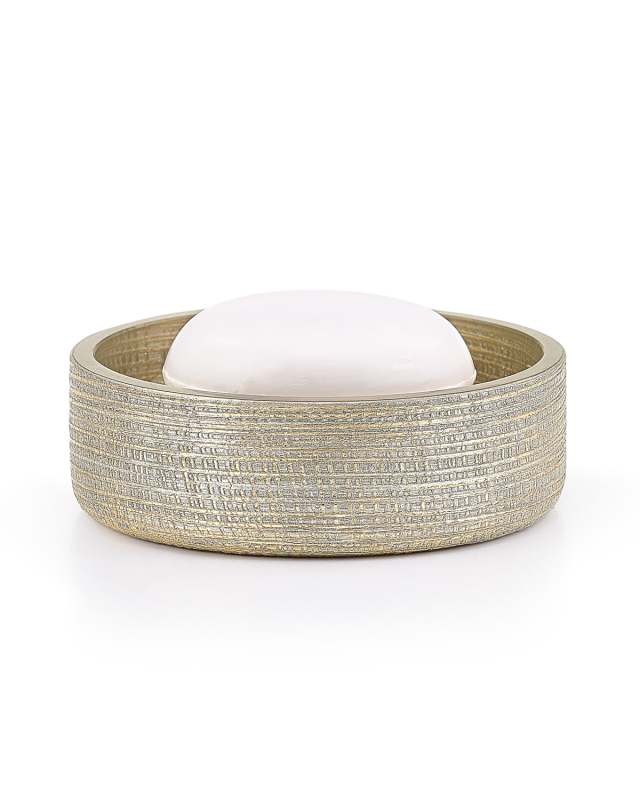 Woven Metallic Soap Dish