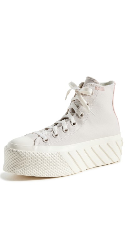 Converse Chuck Taylor All Star Lift 2X Ultra Platform Sneakers Desert Sand/Egret/Pink Clay