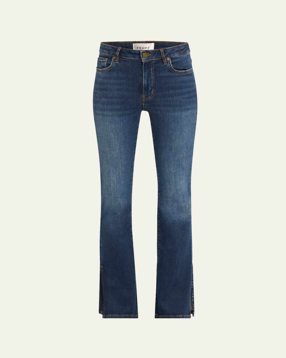 Le Mini Boot Outseam Slit Jeans