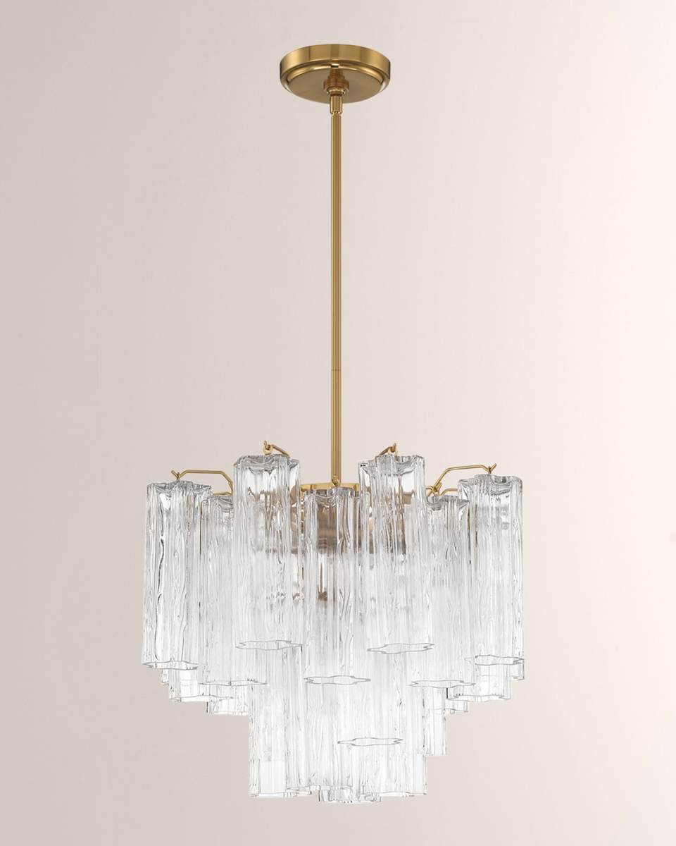 Addis 4-Light Aged Brass Chandelier