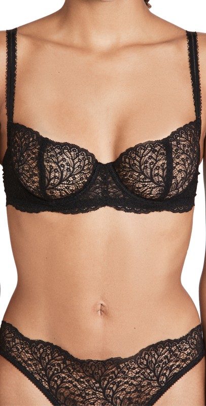 Journelle Allegra Balconette Bra Black