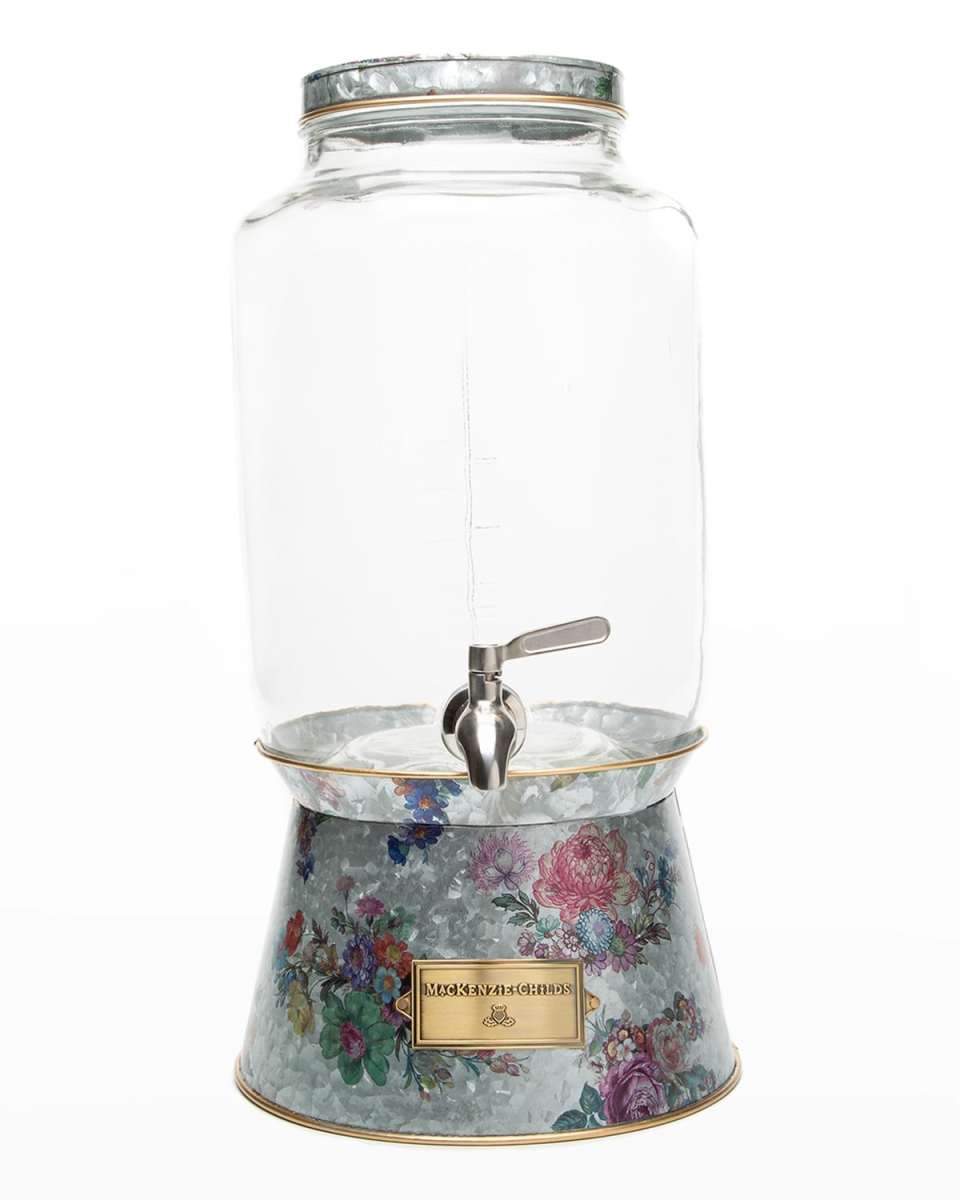 Flower Market Galvanized Beverage Dispenser