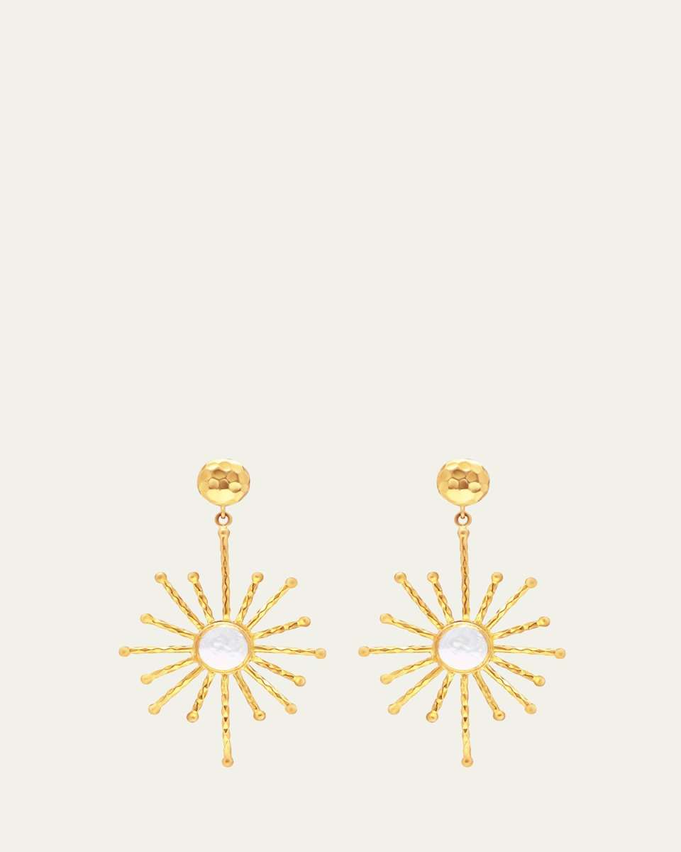 Star Earrings with Pearls