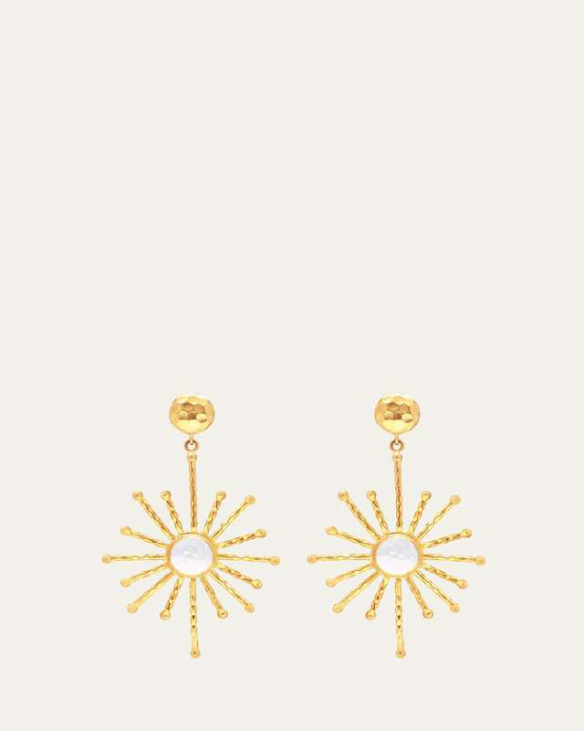 Star Earrings with Pearls