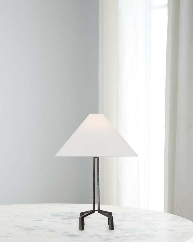 Clifford Table Lamp With Linen Shade by Marie Flanigan