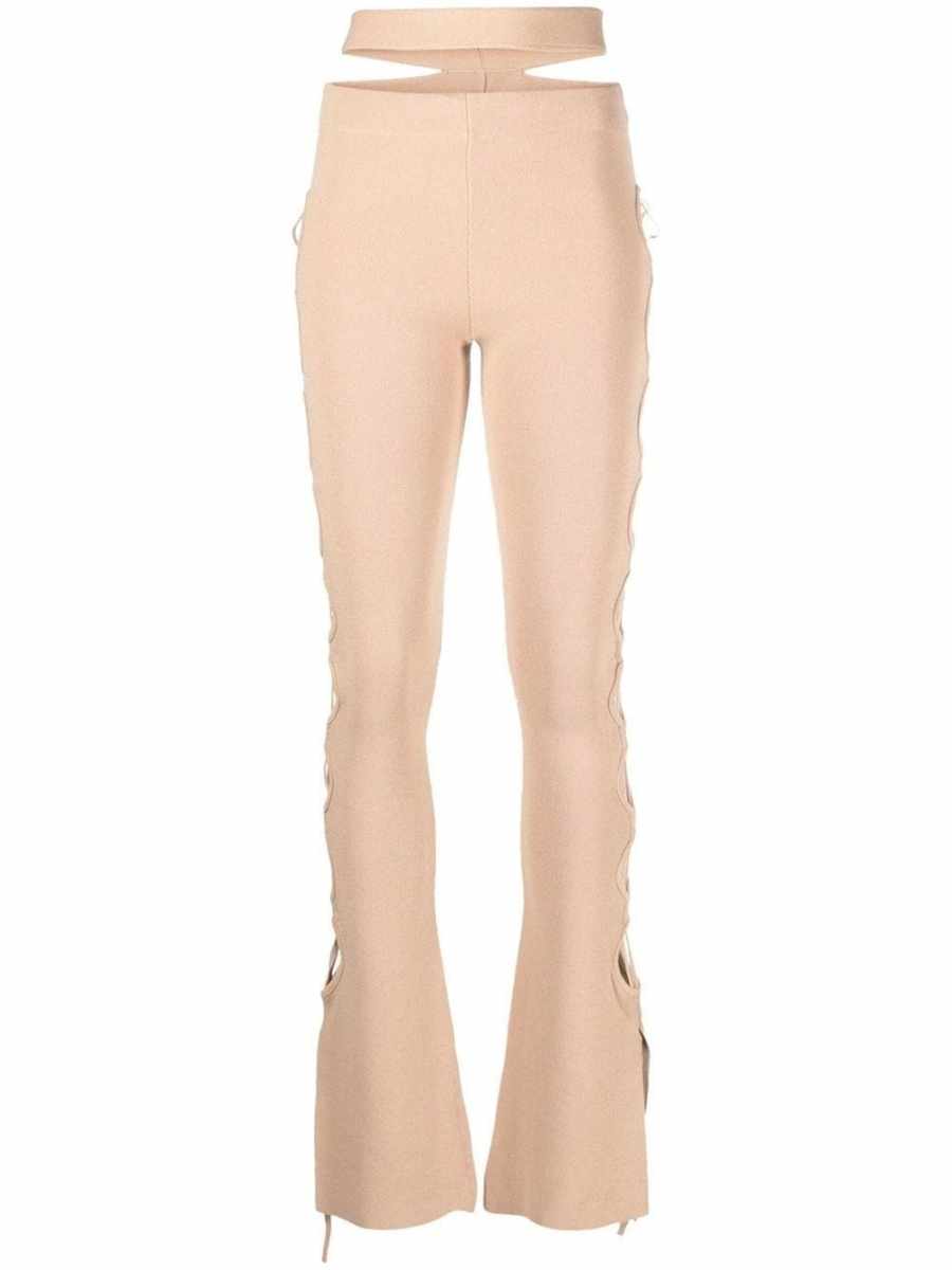 cut-out flared trousers