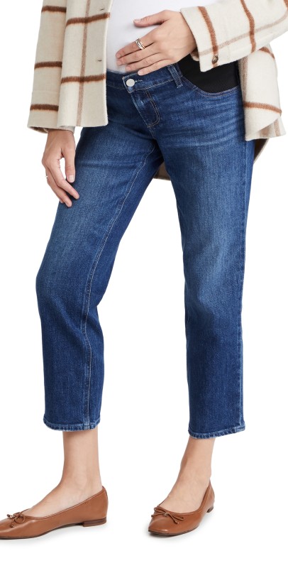 PAIGE Noella Straight Maternity Jeans Roam