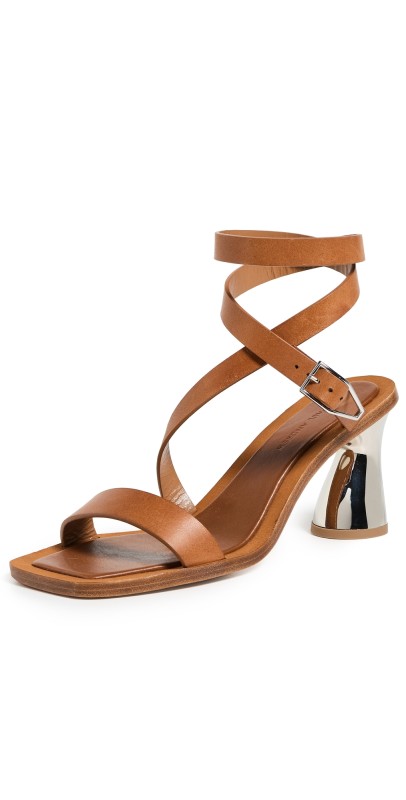 Paul Andrew Belted Sandals Nutmeg
