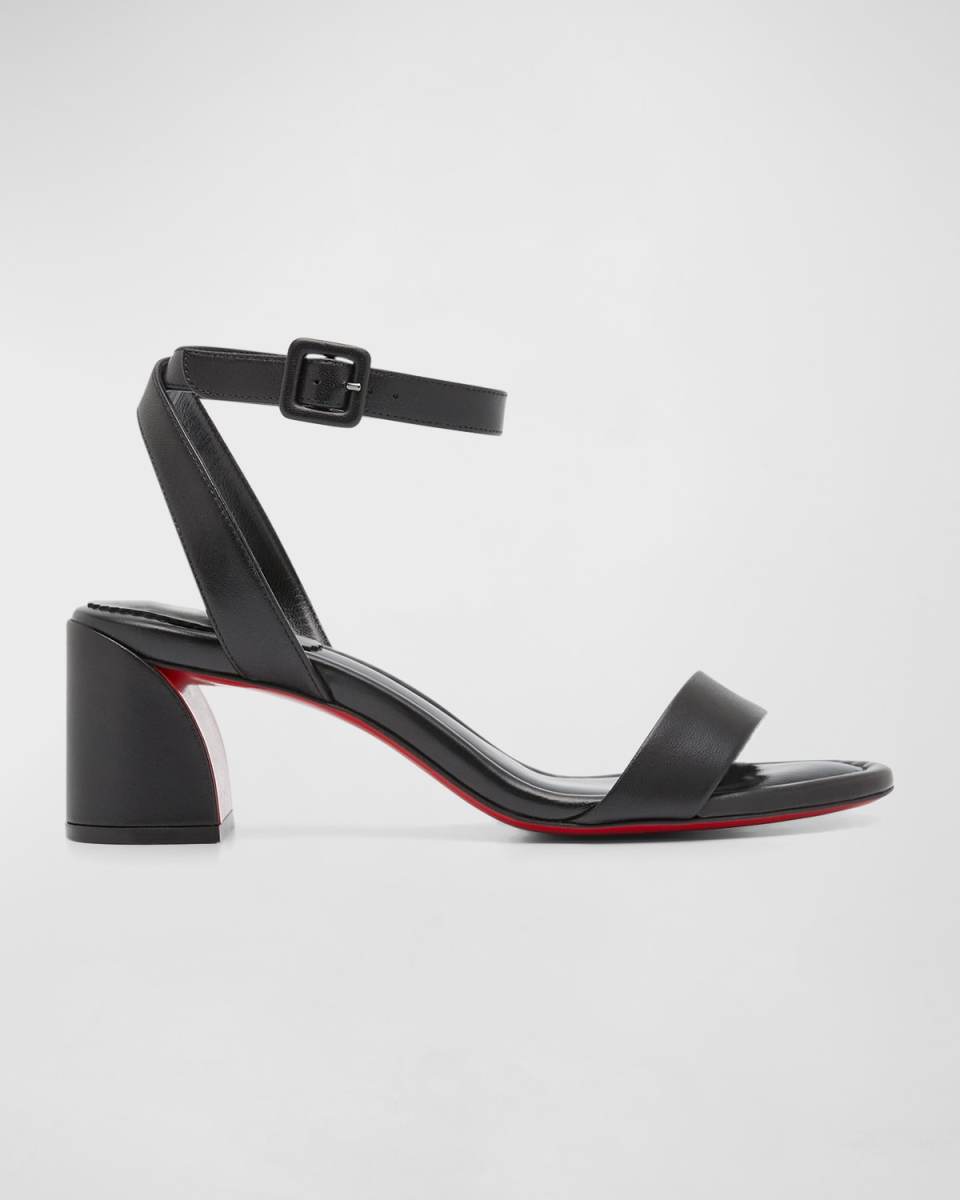 Miss Sabina Red Sole Ankle-Strap Sandals