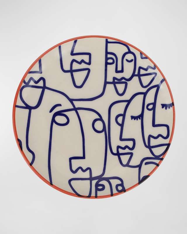 Moda Faces Cocktail Plate