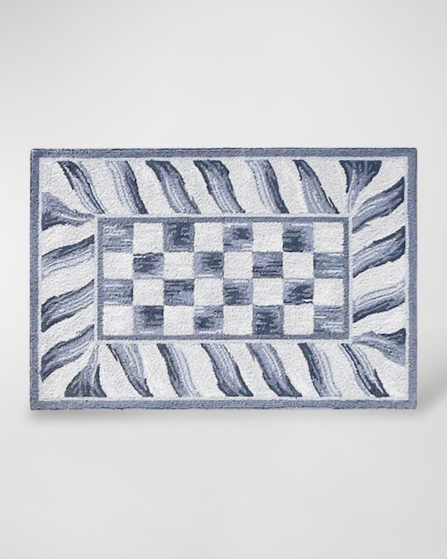 Sterling Check Rug, 2' x 3'