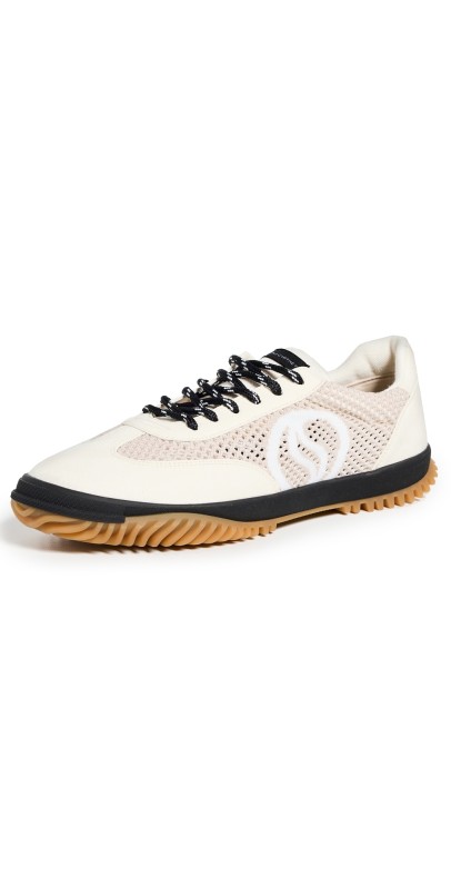 Stella McCartney S-Wave Sport Kneet Mesh Sneakers Grey Stone