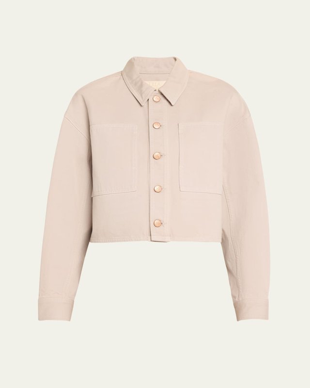 The Bobbi Cropped Cotton Denim Jacket