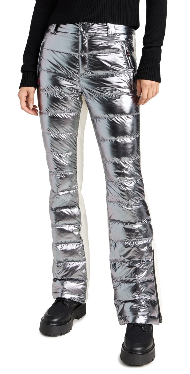 Perfect Moment Talia Quilted Pants Silver HP Foil